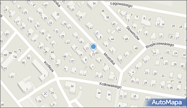 Wejherowo, Mostnika Michała, 11, mapa Wejherowo