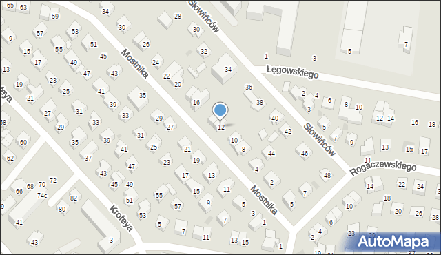 Wejherowo, Mostnika Michała, 12, mapa Wejherowo