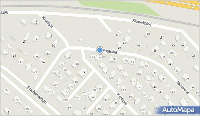 Wejherowo, Mostnika Michała, 71, mapa Wejherowo