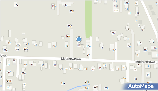 Wieliczka, Modrzewiowa, 12, mapa Wieliczka