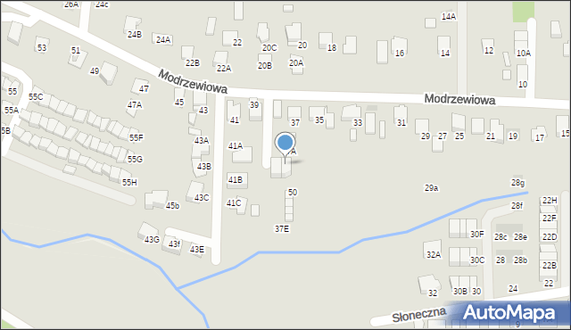 Wieliczka, Modrzewiowa, 37C, mapa Wieliczka