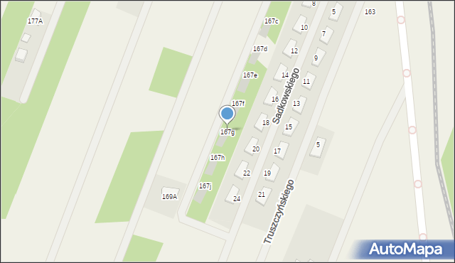 Wieliszew, Modlińska, 167g, mapa Wieliszew