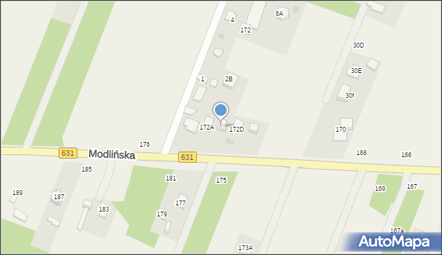 Wieliszew, Modlińska, 172C, mapa Wieliszew