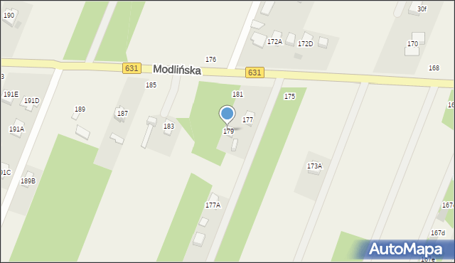 Wieliszew, Modlińska, 179, mapa Wieliszew