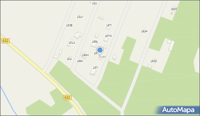 Wieliszew, Modlińska, 187p, mapa Wieliszew