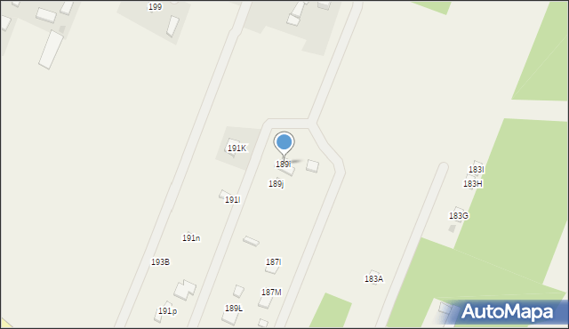 Wieliszew, Modlińska, 189i, mapa Wieliszew