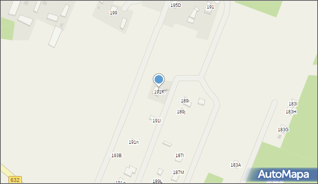 Wieliszew, Modlińska, 191K, mapa Wieliszew