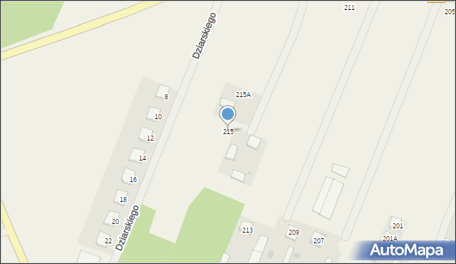 Wieliszew, Modlińska, 215, mapa Wieliszew