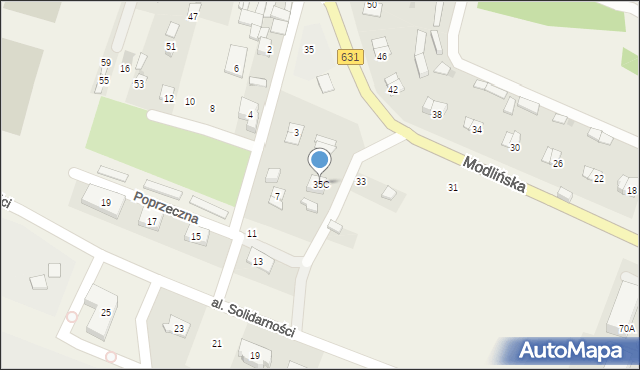 Wieliszew, Modlińska, 35C, mapa Wieliszew