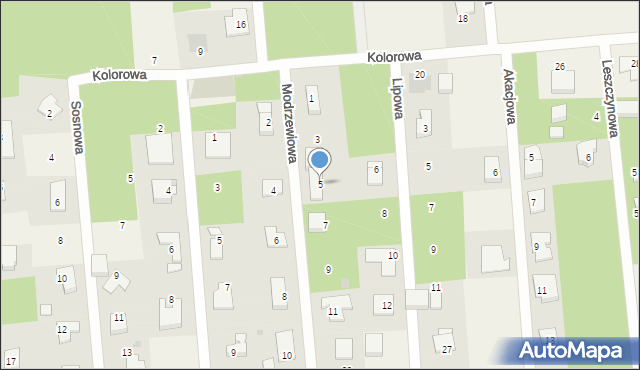 Wierzchowisko, Modrzewiowa, 5, mapa Wierzchowisko