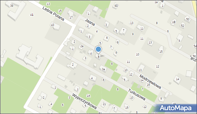 Włodzimierzów, Modrzewiowa, 6, mapa Włodzimierzów