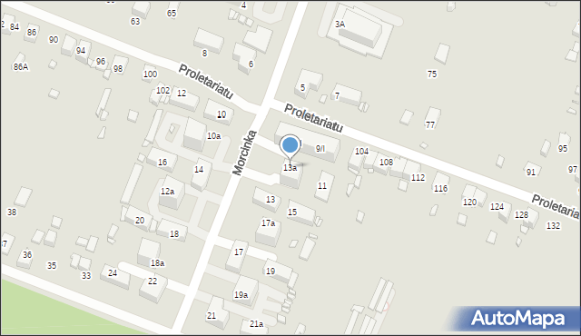 Wojkowice, Morcinka Gustawa, 13a, mapa Wojkowice