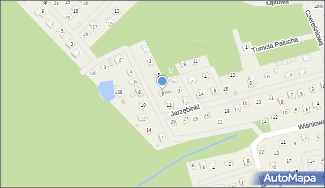 Wojnówko, Modrzewiowa, 9, mapa Wojnówko