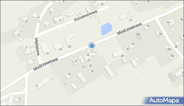 Wójtowo, Modrzewiowa, 24a, mapa Wójtowo