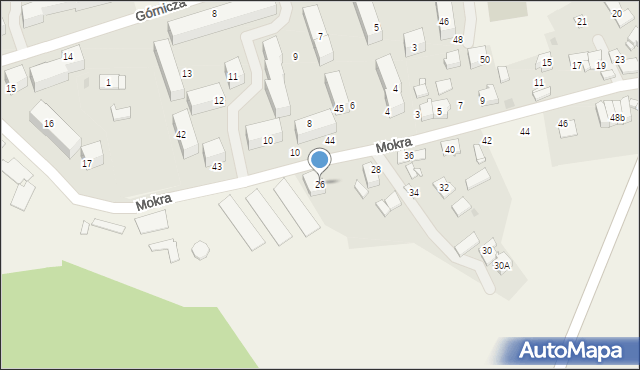 Wola, Mokra, 26, mapa Wola