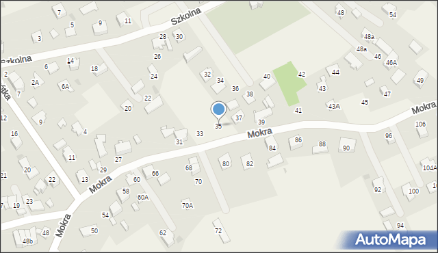 Wola, Mokra, 35, mapa Wola