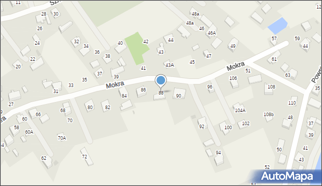 Wola, Mokra, 88, mapa Wola