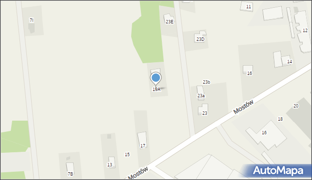Wola Ducka, Mostów, 19A, mapa Wola Ducka