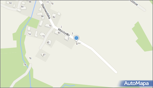 Wola Filipowska, Moczydło, 4, mapa Wola Filipowska