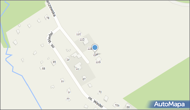 Wola Karczewska, Mostów, 11F, mapa Wola Karczewska