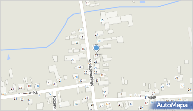 Wolbórz, Modrzewskiego, 23, mapa Wolbórz