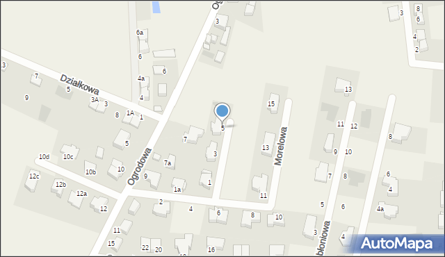 Wołczkowo, Morelowa, 5, mapa Wołczkowo