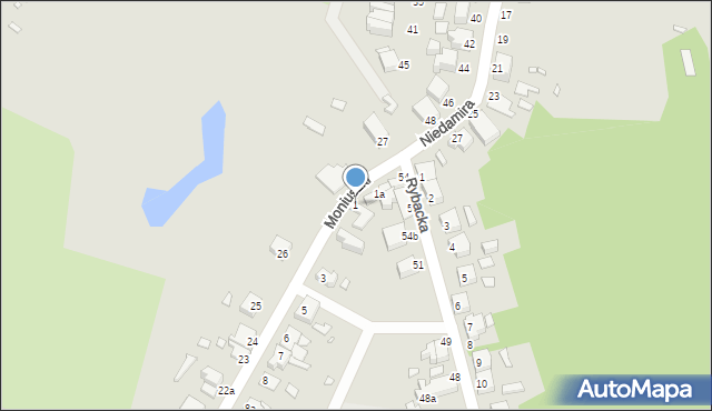 Wolin, Moniuszki Stanisława, 1, mapa Wolin