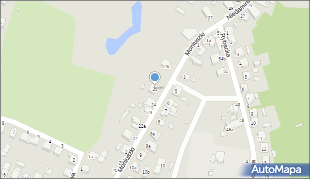 Wolin, Moniuszki Stanisława, 25, mapa Wolin