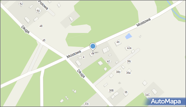 Wólka Kobylańska, Mostowa, 4a, mapa Wólka Kobylańska