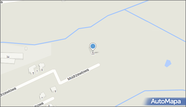 Wołów, Modrzewiowa, 21, mapa Wołów