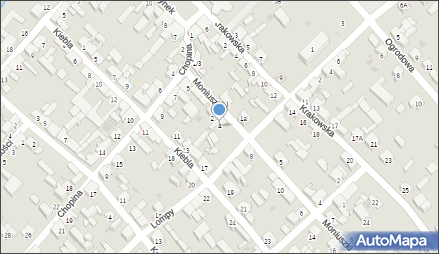 Woźniki, Moniuszki Stanisława, 4, mapa Woźniki