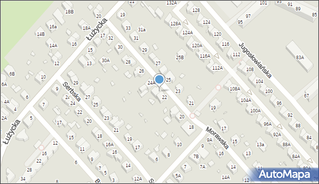 Wrocław, Morawska, 24, mapa Wrocławia