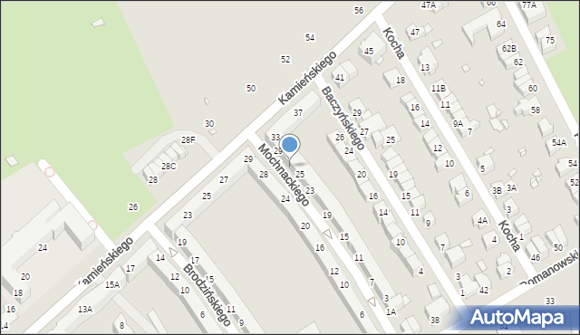 Wrocław, Mochnackiego Maurycego, 27, mapa Wrocławia