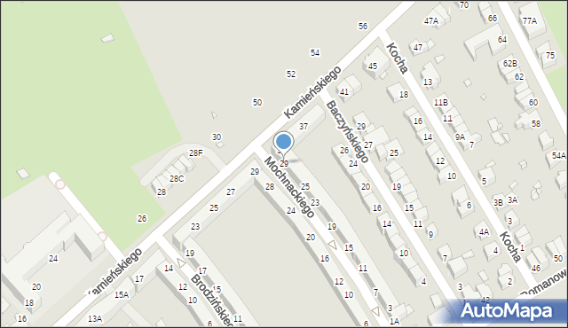 Wrocław, Mochnackiego Maurycego, 29, mapa Wrocławia