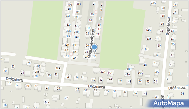 Wrocław, Modrzejewskiego Rudolfa, 35, mapa Wrocławia