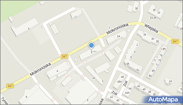 Wrocław, Mokronoska, 2, mapa Wrocławia