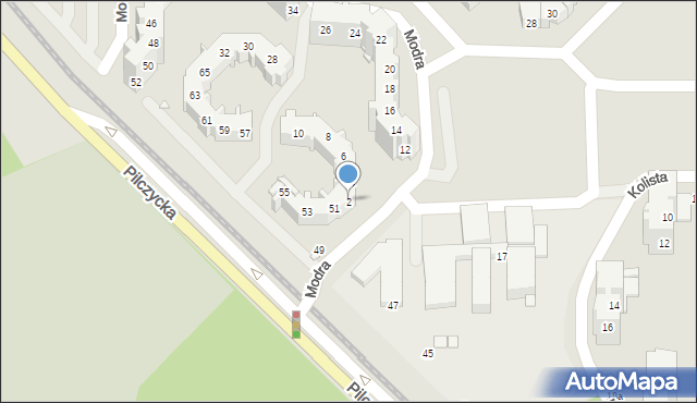 Wrocław, Modra, 2, mapa Wrocławia