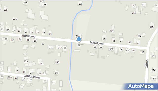 Wronki, Morelowa, 28, mapa Wronki