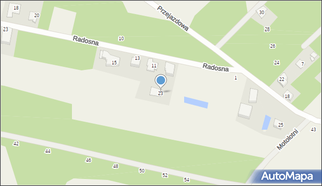 Wycinki Osowskie, Motolotni, 23, mapa Wycinki Osowskie