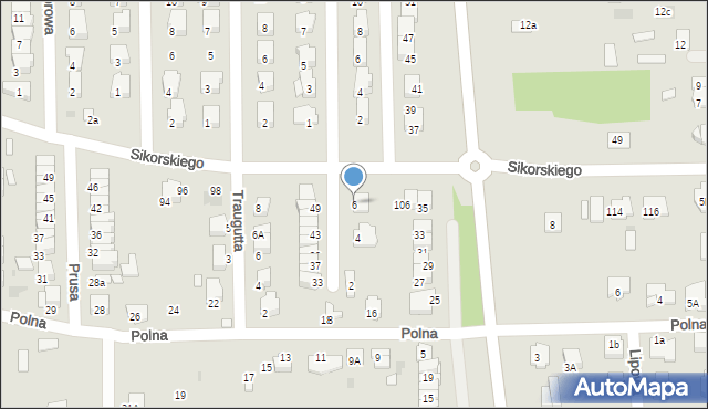 Wyszków, Monte Cassino, 6, mapa Wyszków