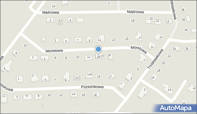 Ząbkowice Śląskie, Morelowa, 14, mapa Ząbkowice Śląskie