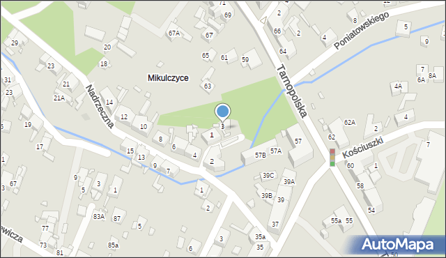 Zabrze, Mostowa, 3, mapa Zabrza