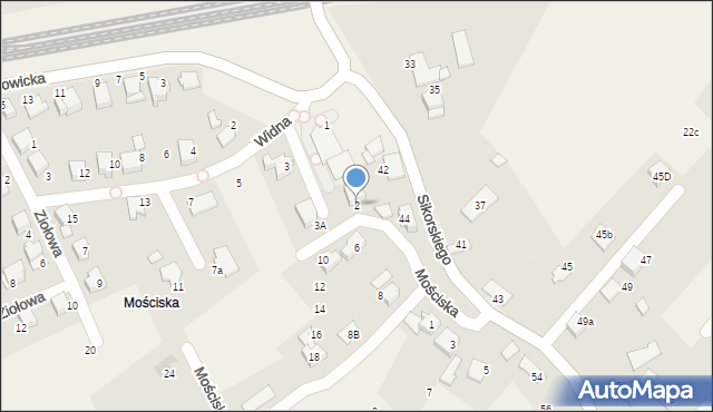 Zabrzeg, Mościska, 2, mapa Zabrzeg