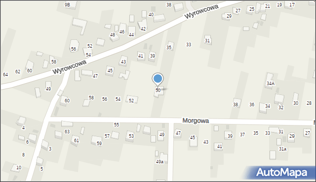 Zagórze, Morgowa, 50, mapa Zagórze