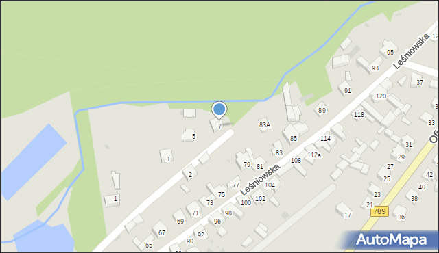 Żarki, Mostowa, 7, mapa Żarki