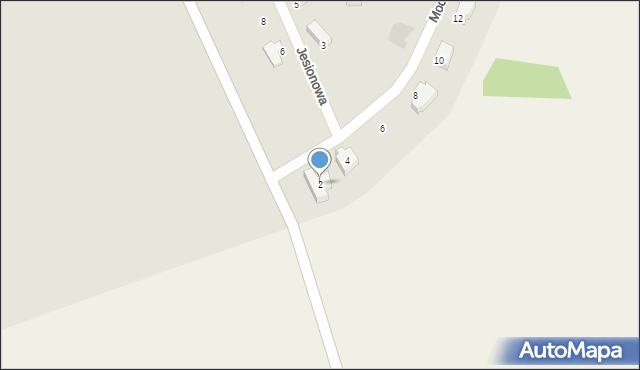 Żarów, Modrzewiowa, 2, mapa Żarów