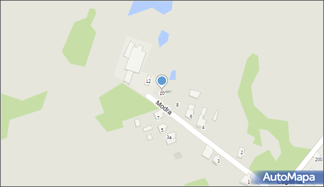 Zawiercie, Modra, 10, mapa Zawiercie