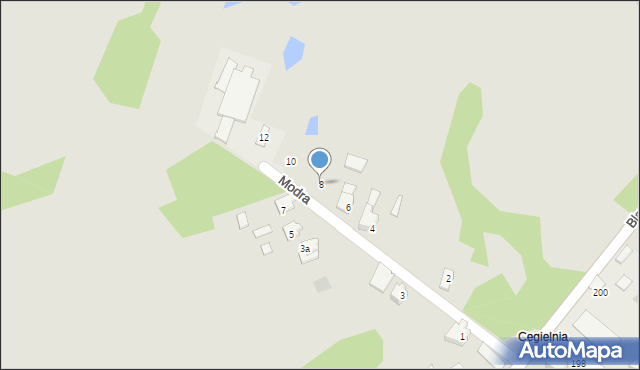 Zawiercie, Modra, 8, mapa Zawiercie