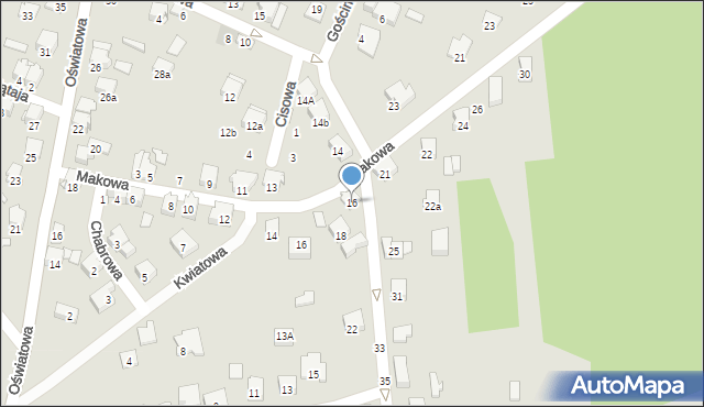 Zawiercie, Modrzewiowa, 16, mapa Zawiercie