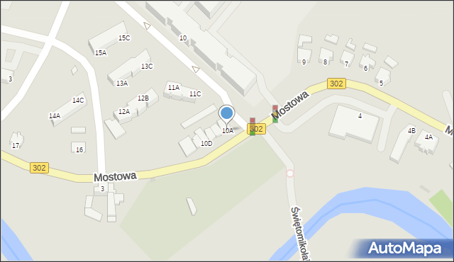 Zbąszyń, Mostowa, 10A, mapa Zbąszyń